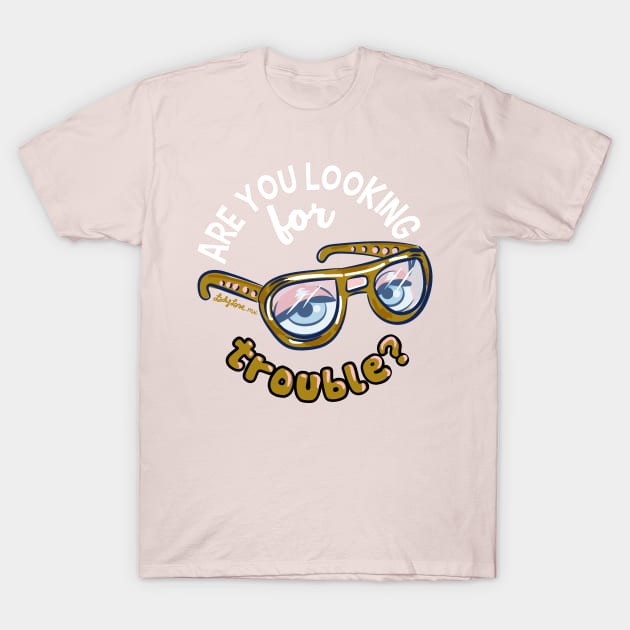 Classic rock n roll glasses Las Vegas T-Shirt by LADYLOVE